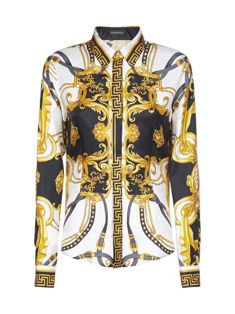 versace collection shirt trend|authentic versace shirt.